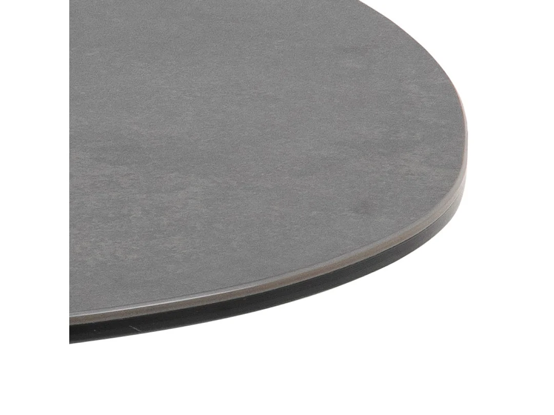 Barnsley Table basse 77 x 84 cm verre noir.