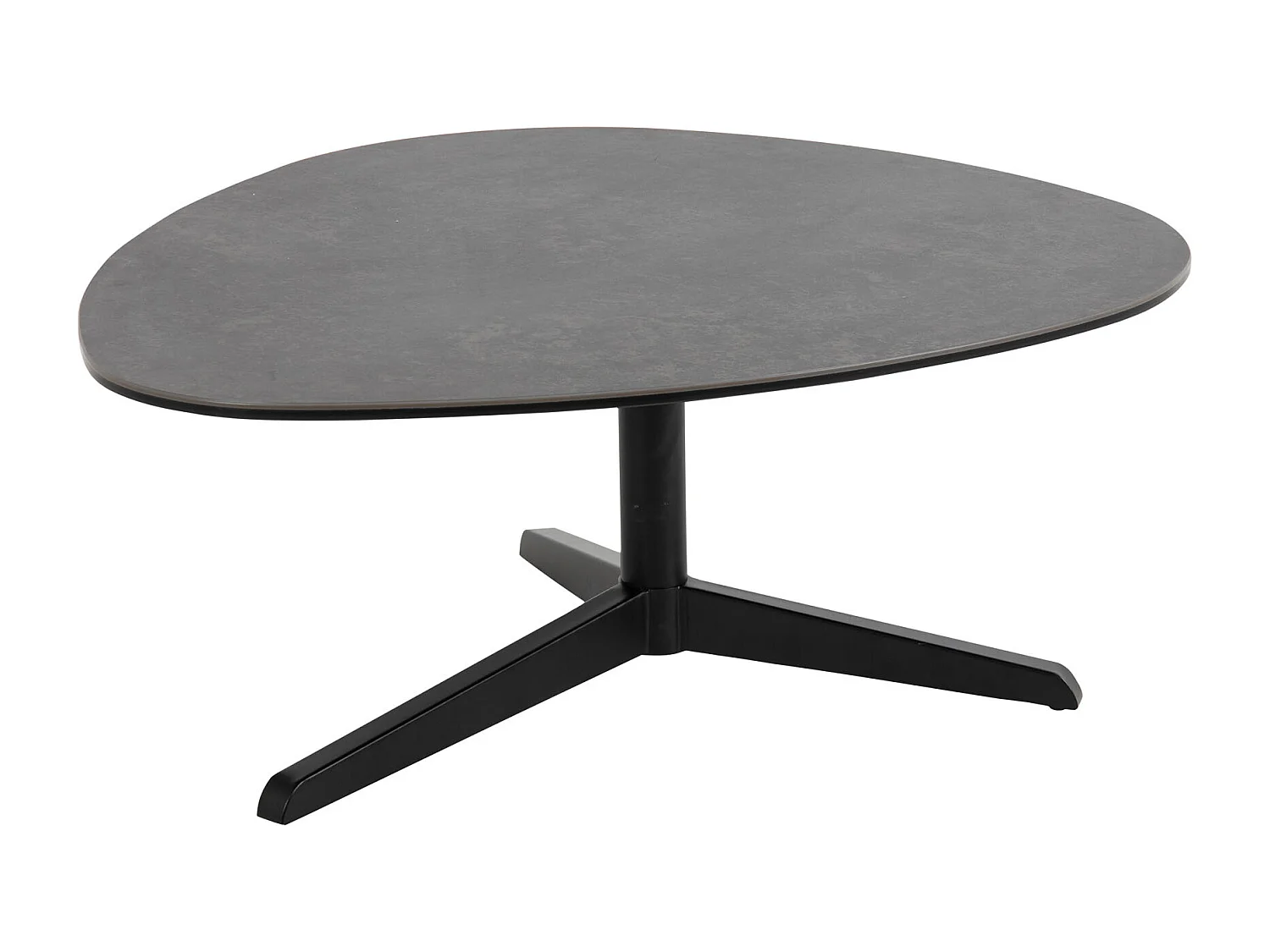 Barnsley Table basse 77 x 84 cm verre noir.