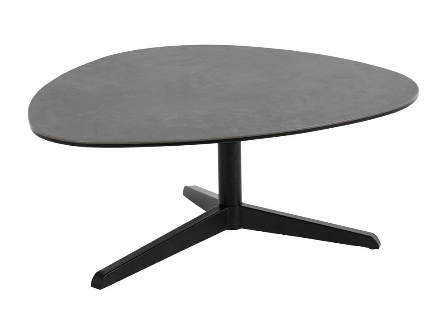 Barnsley Table basse 77 x 84 cm verre noir.