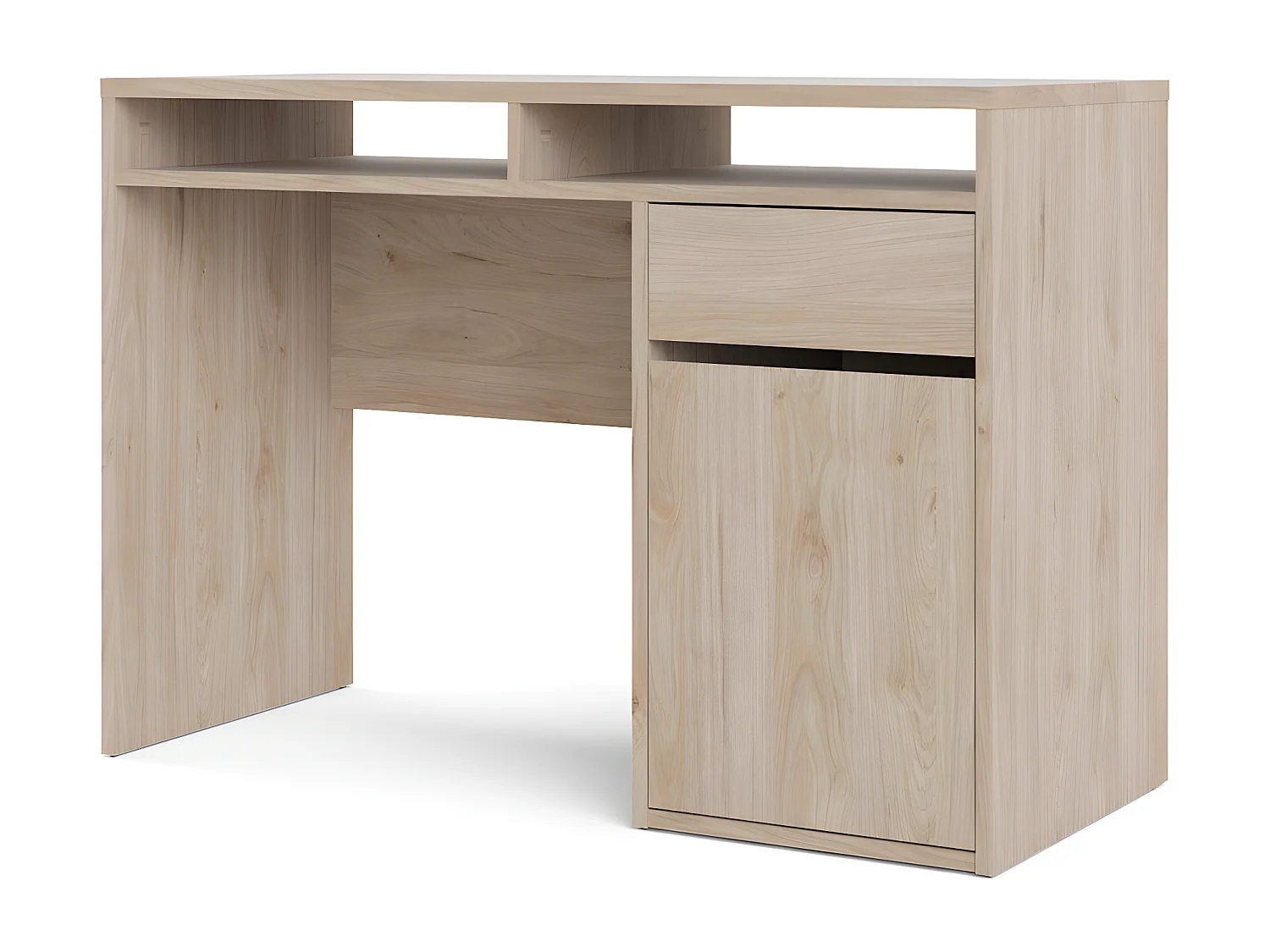 Fula Bureau 1 tiroir et 1 porte, teinte Hickory.