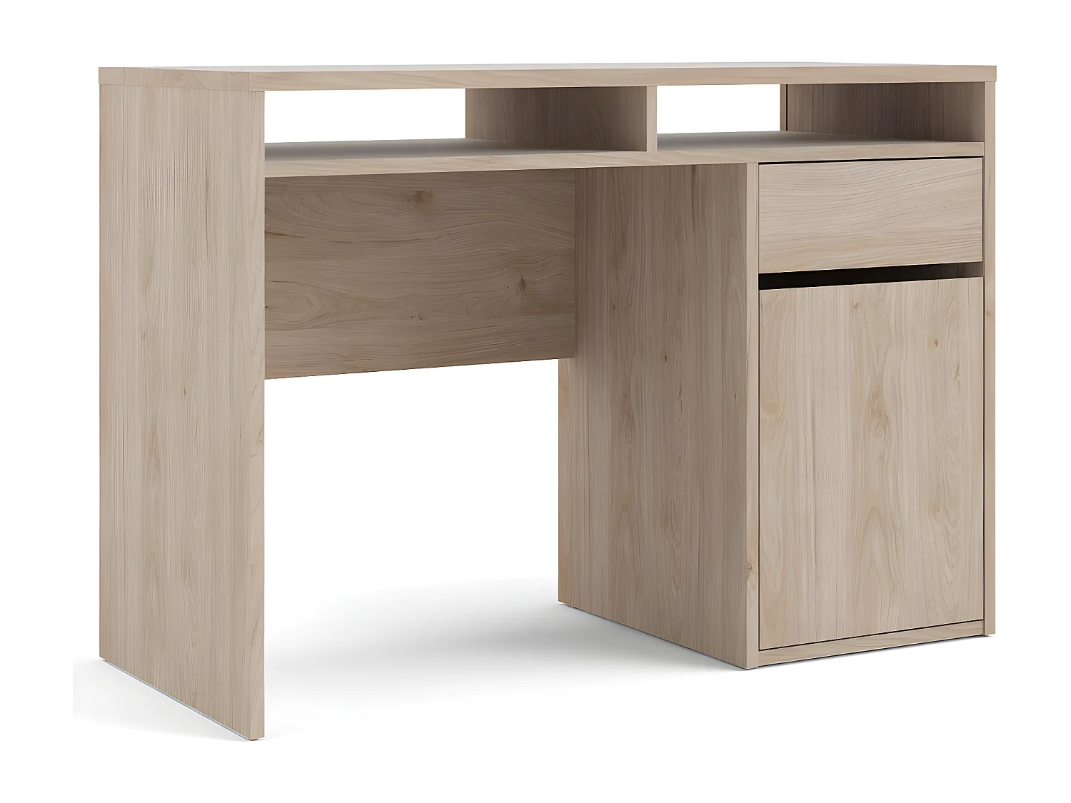 Fula Bureau 1 tiroir et 1 porte, teinte Hickory.