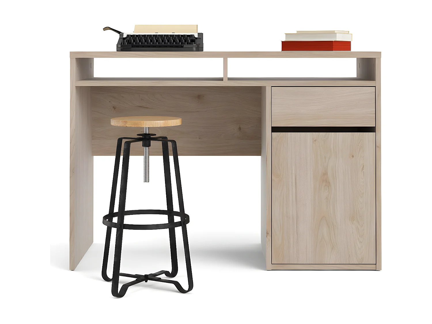 Fula bureau 1 lade en 1 deur Hickory decor.