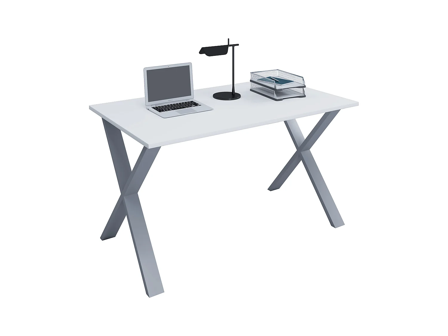 Desk Lona Silver / White H. 76 x W. 80 x D. 50 cm