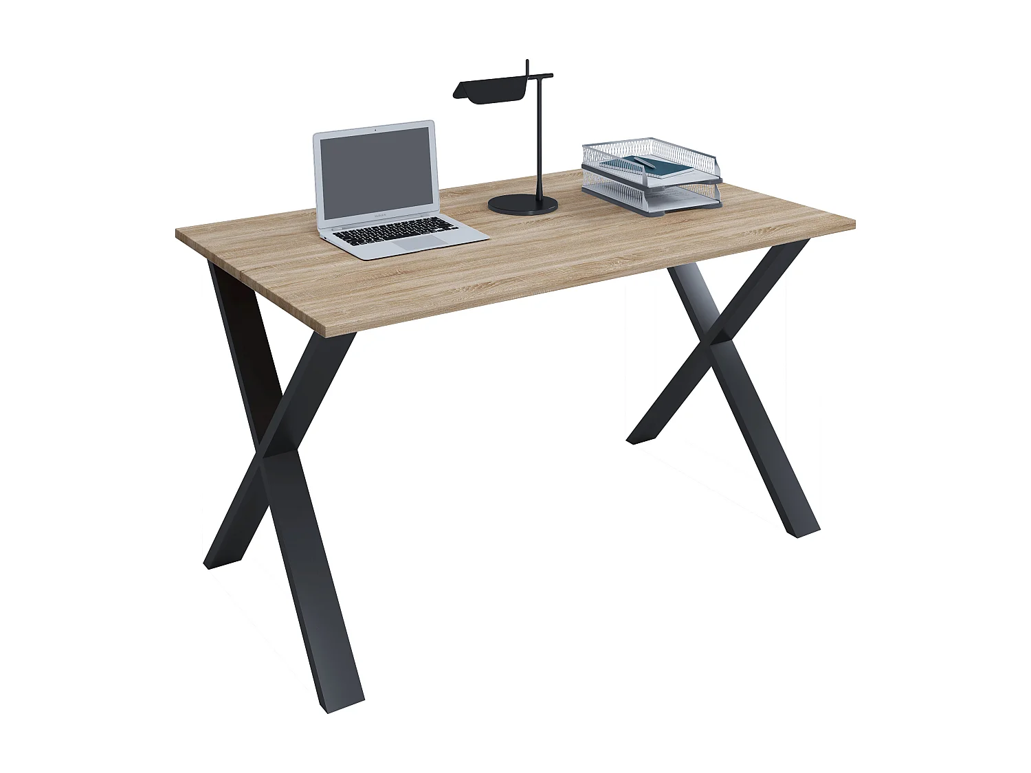 Desk Lona Black / Sonoma oak H. 76 x W. 110 x D. 50 cm