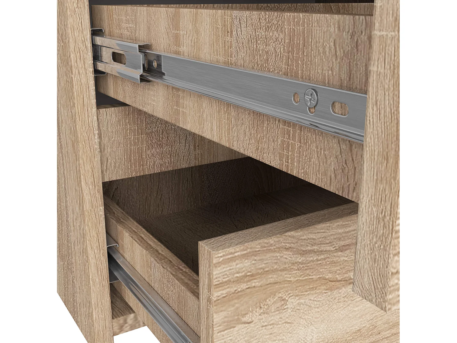 Komoda AKORD CL100 Dąb Sonoma 100 cm 6 szuflad kolor Dąb Sonoma mat 100x35x57 cm