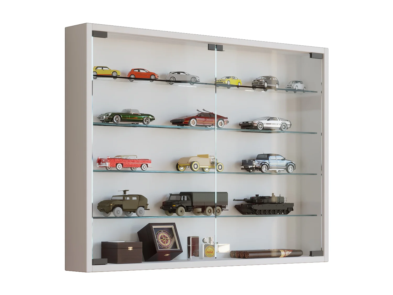 Hängevitrine Wandvitrine Sammel Deko Mandosa L