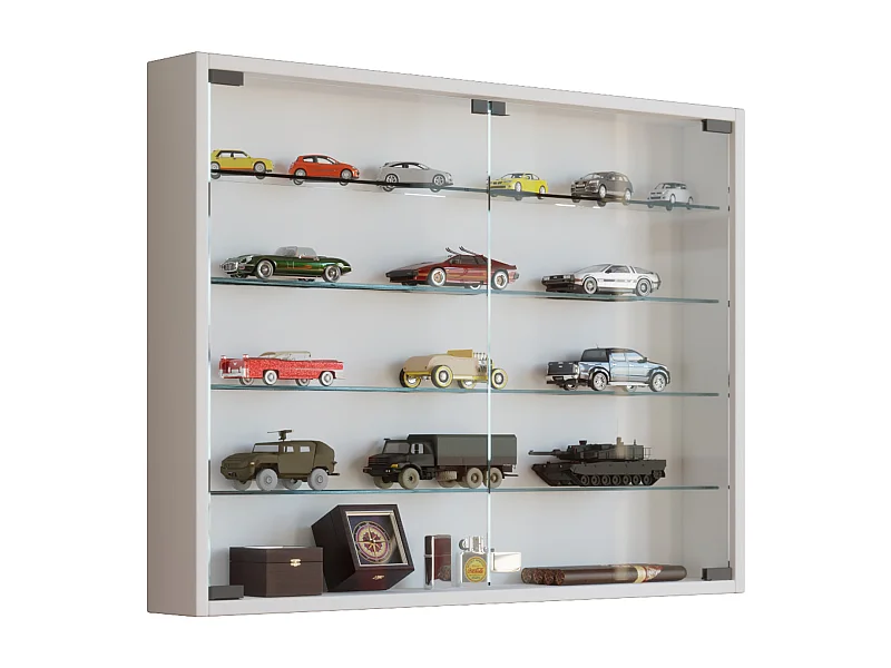 Hangende vitrinekast wanddisplay glas Mandosa L