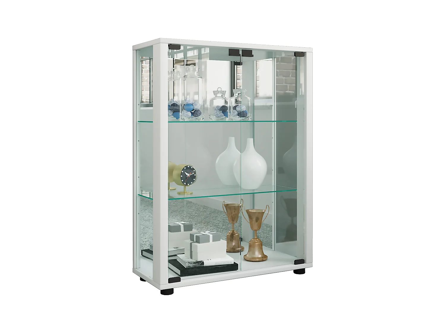 Standing cabinet Sintalo White H. 80 x W. 60 x D. 25 cm