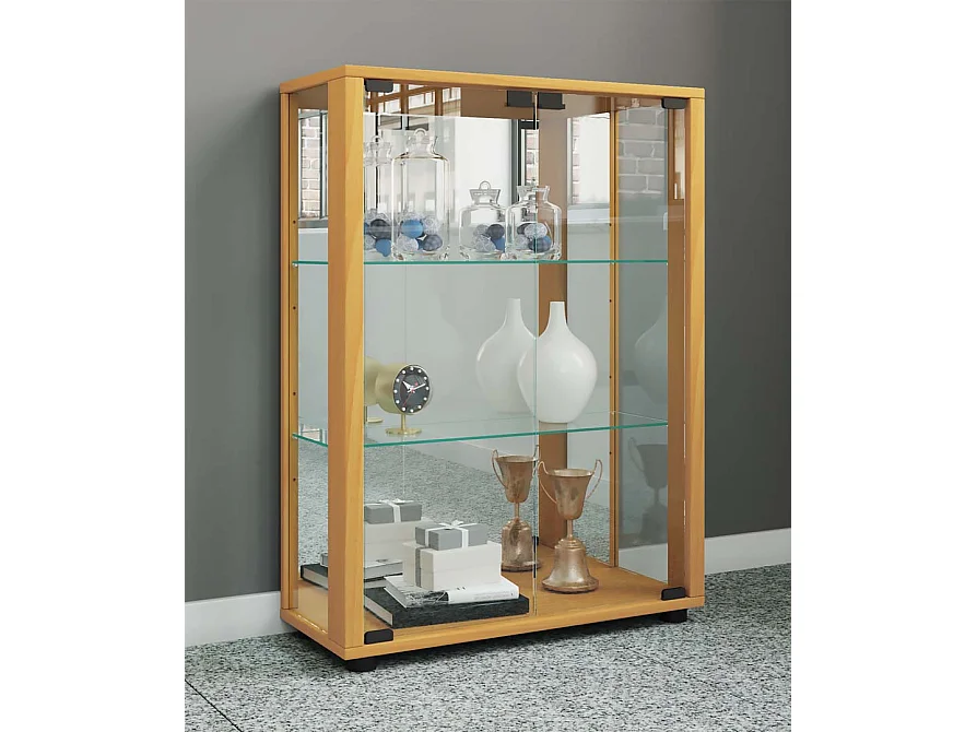 Glas Stand Vitrine Sammelvitrine Sintalo Spiegel