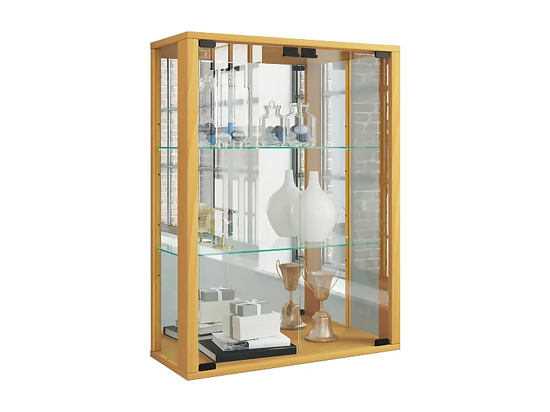 Wandvertoning kast glazen display unit Udina Spiegel