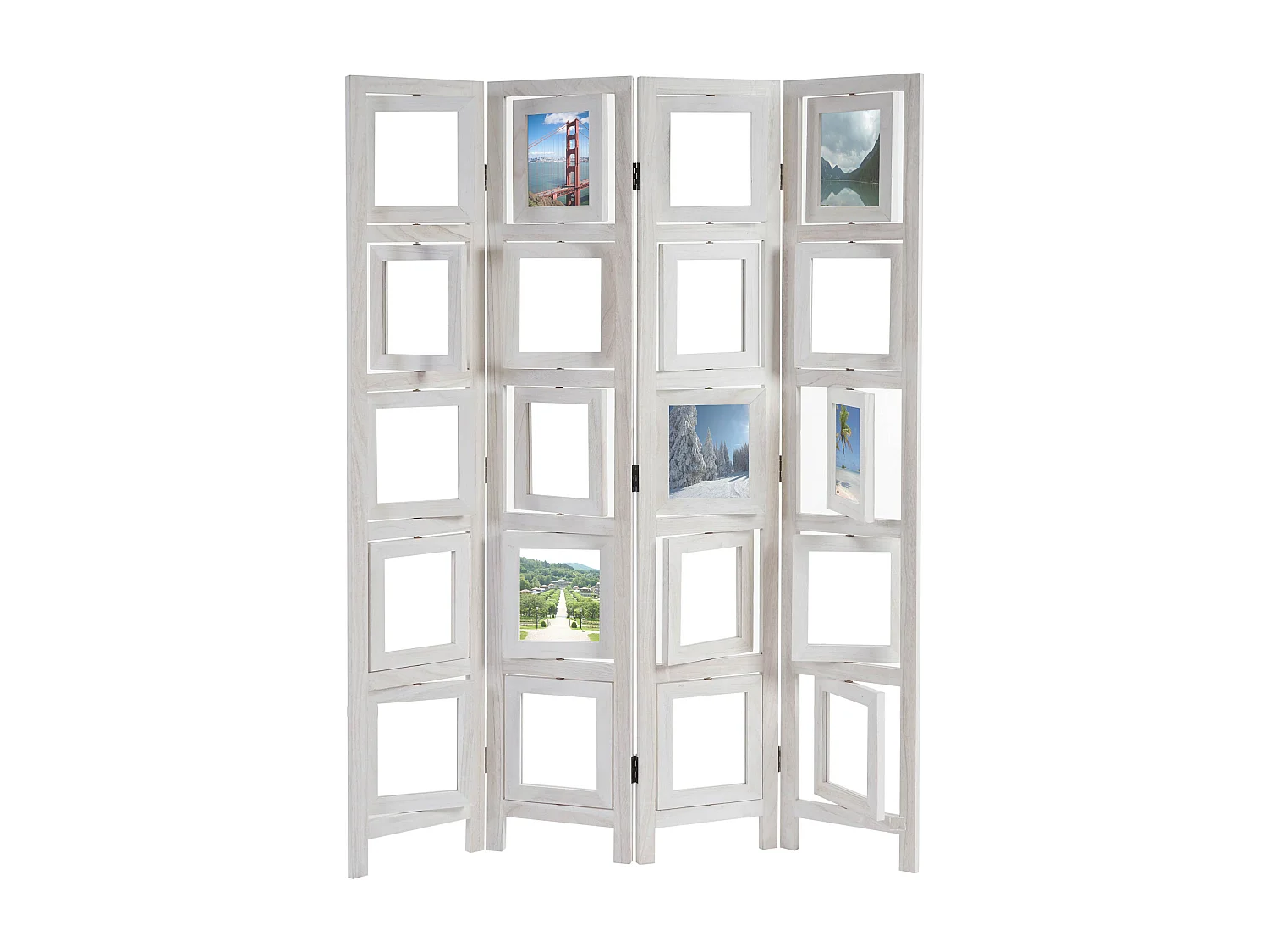 Paravent Galerie d'images II,  blanc