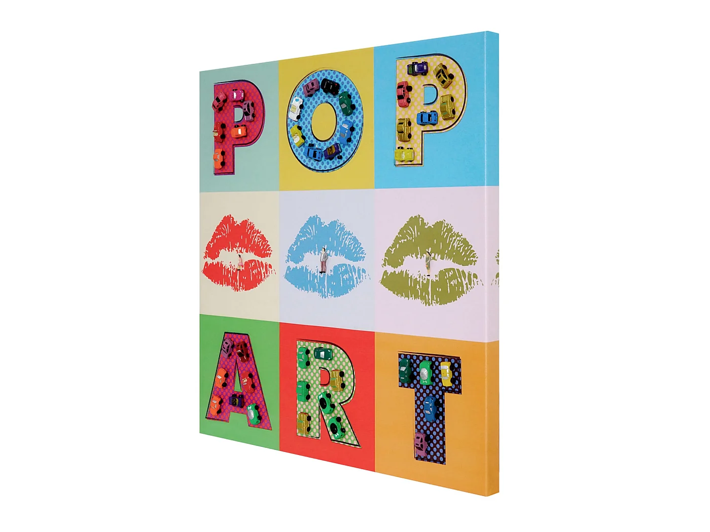Canvasdoek Pop Art + Auto's