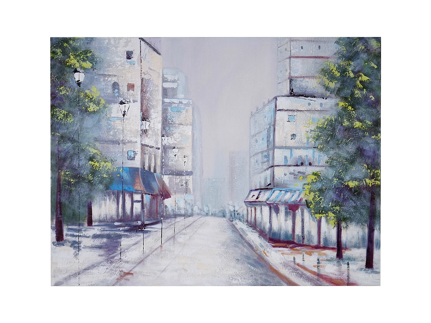 Peinture à l'huile localité peinte à la main