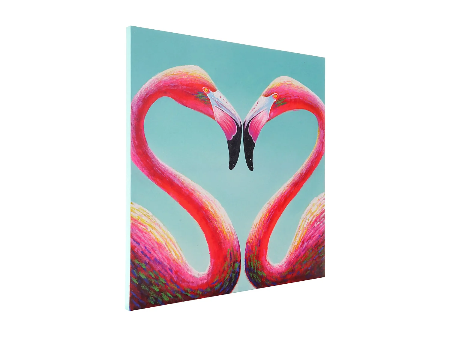 Ölgemälde Flamingo handgemalt