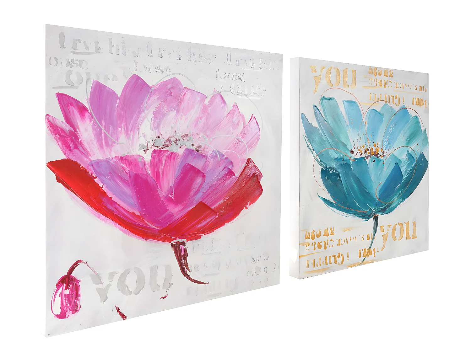 Olieverfschilderij Orchidee, handgeschilderd