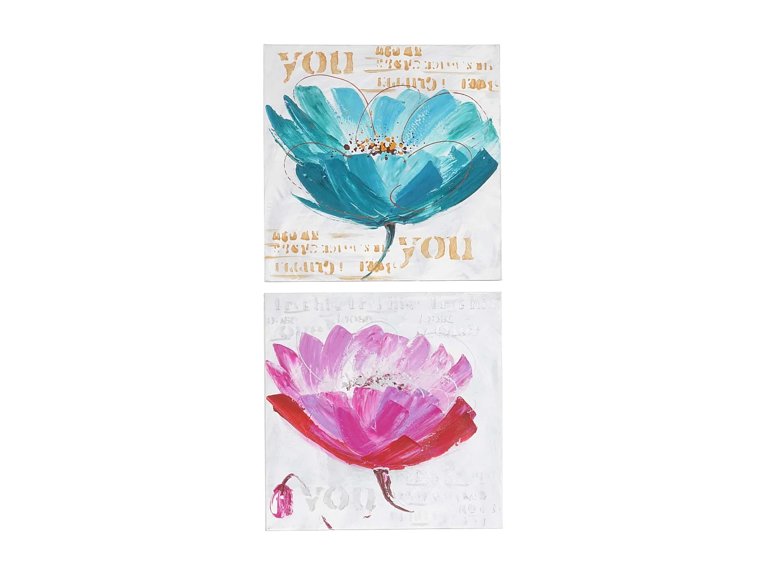 Ölgemälde Orchidee handgemalt