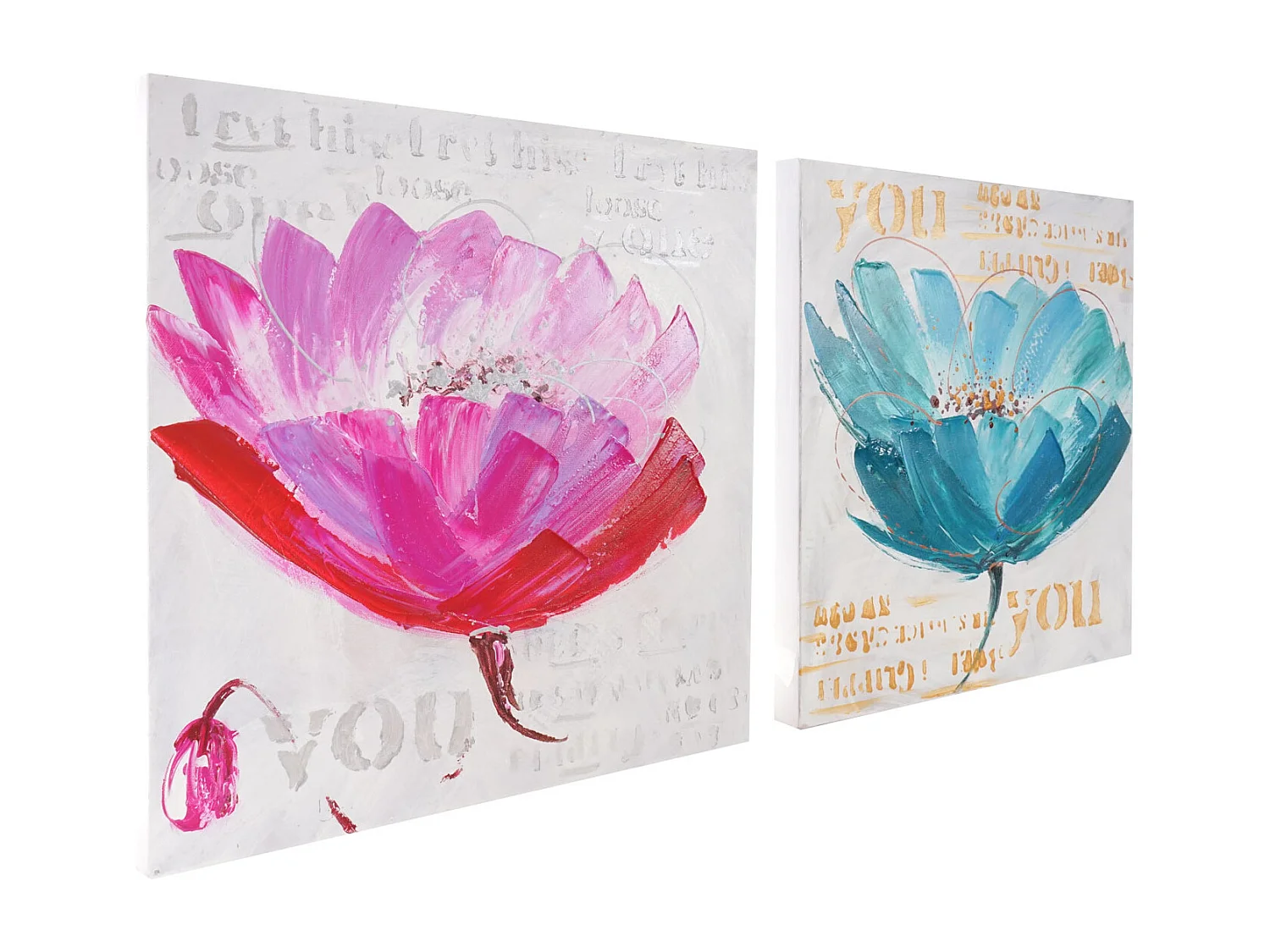 Ölgemälde Orchidee handgemalt