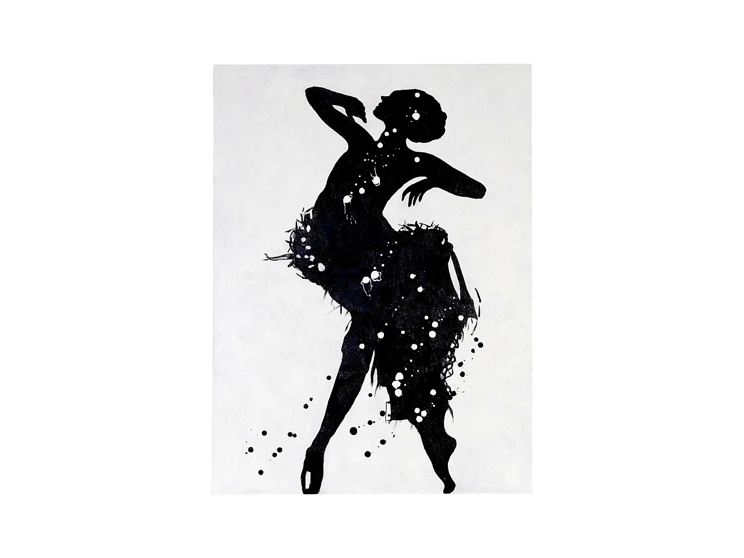 Peinture à l'huile Danseuse peinte à la main