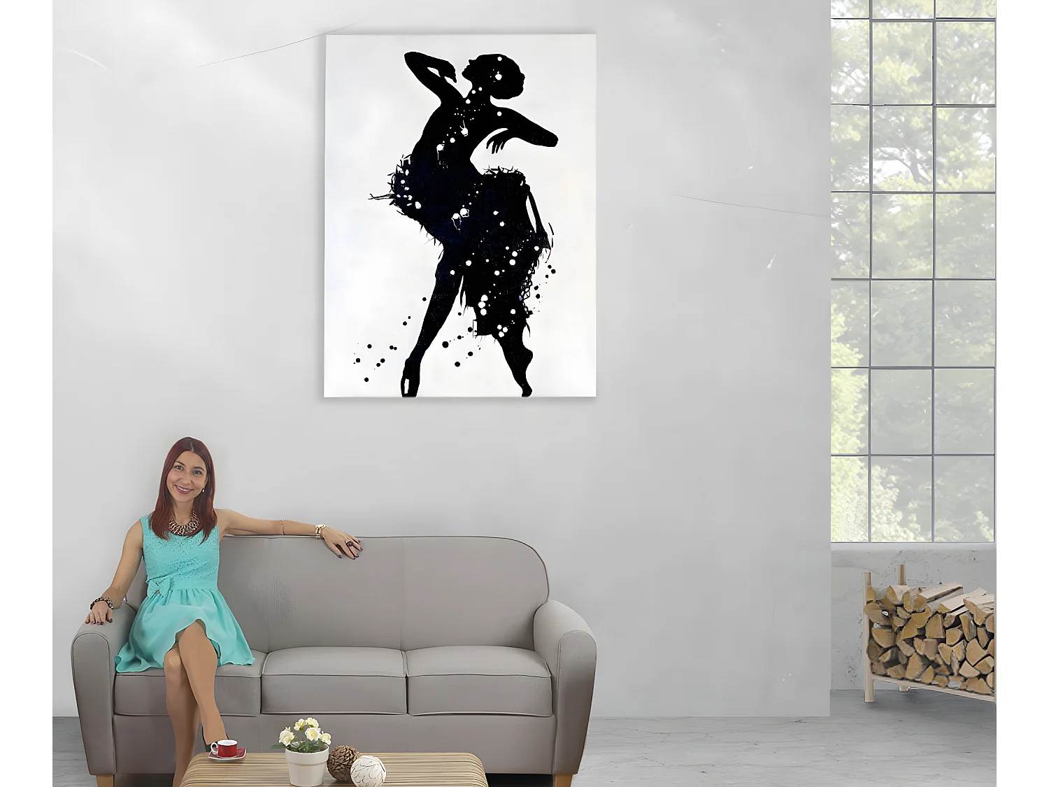 Olieverfschilderij Danseres, handgeschilderd