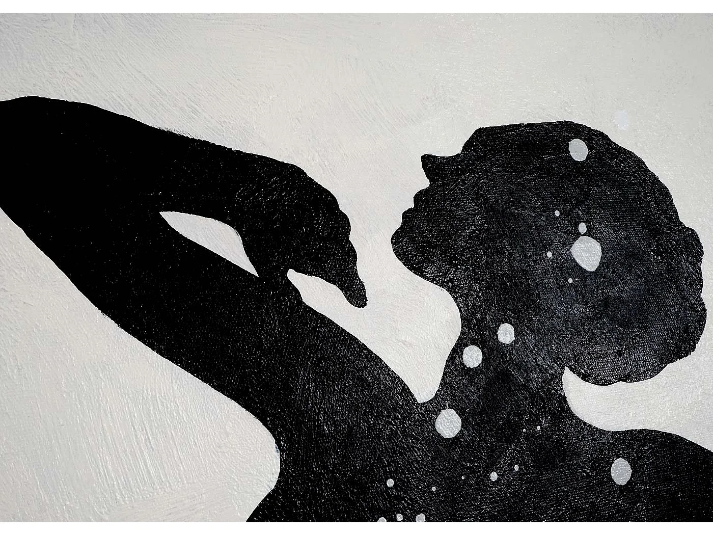 Peinture à l'huile Danseuse peinte à la main