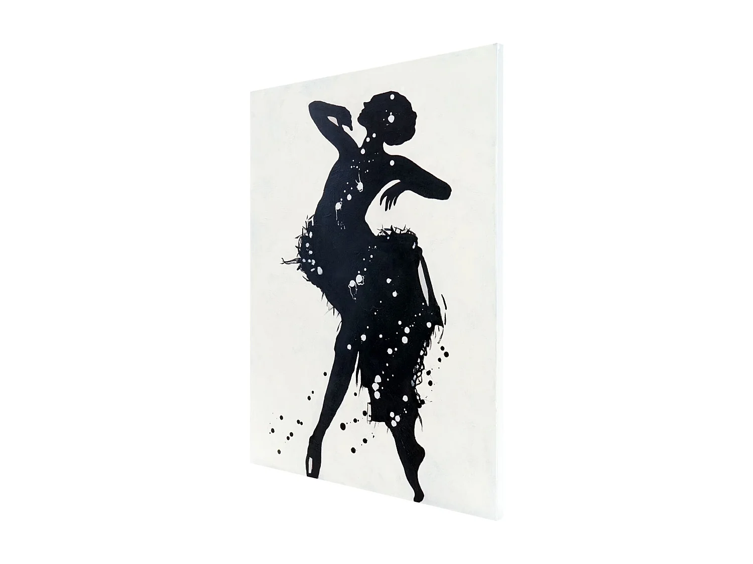 Peinture à l'huile Danseuse peinte à la main