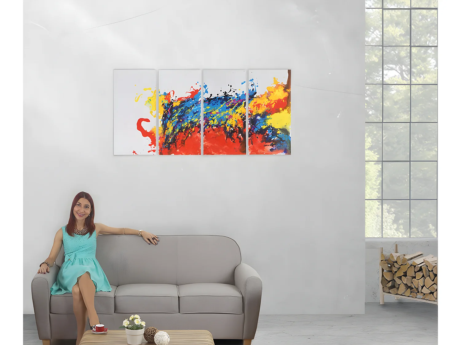 Pintura a óleo Pintada à mão