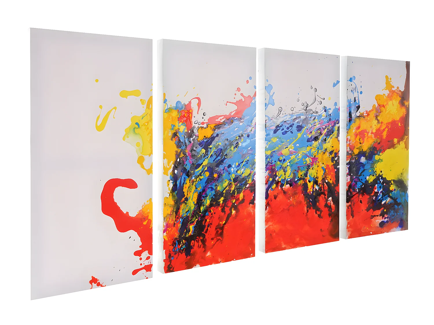 Óleo Wave pintado a mano