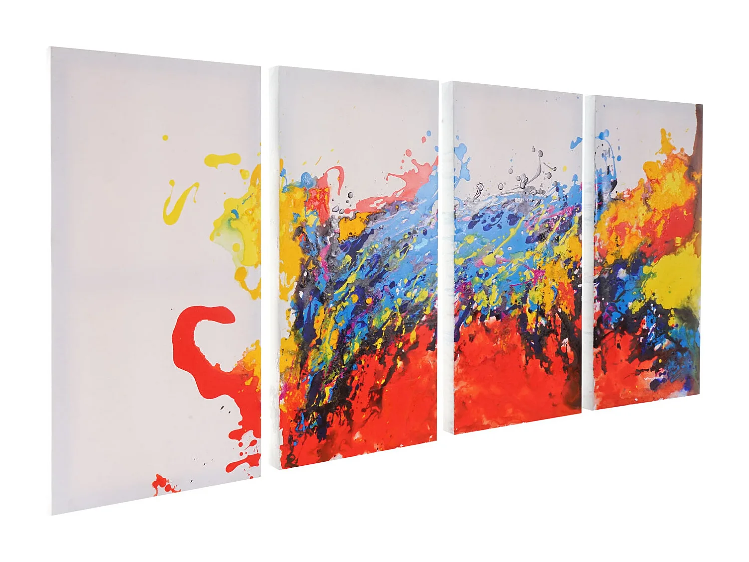 Peinture à l'huile Wave réalisée à la main