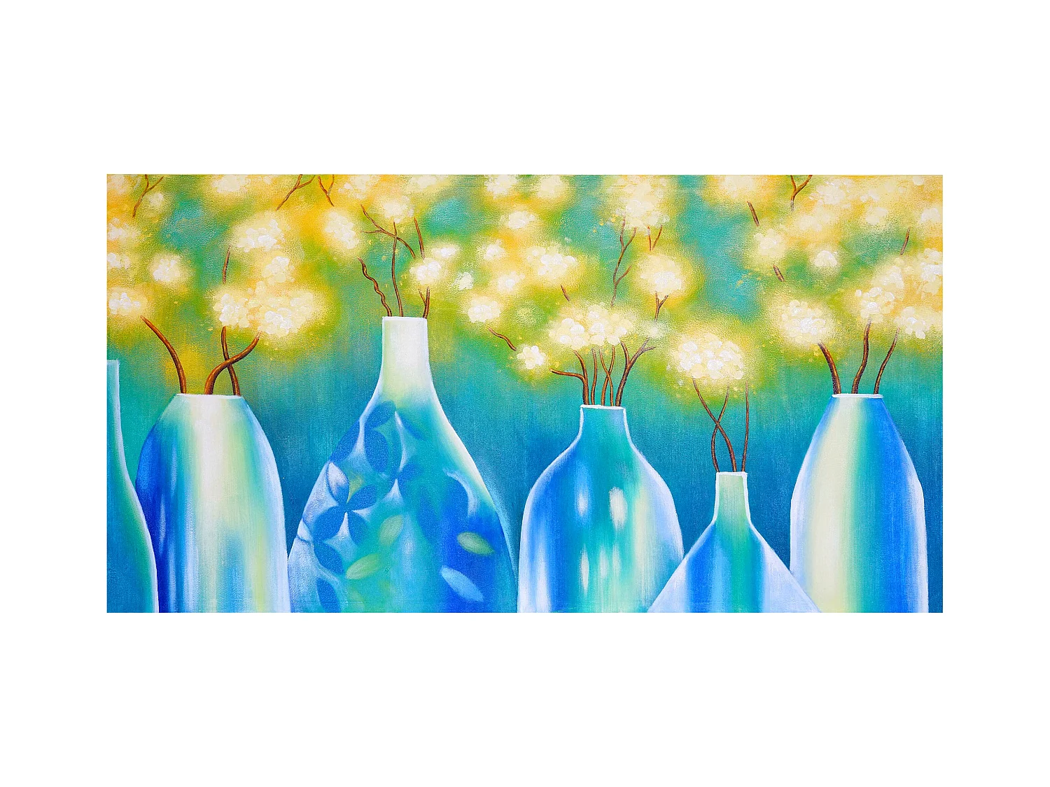 Peinture à l'huile Vases peints à la main