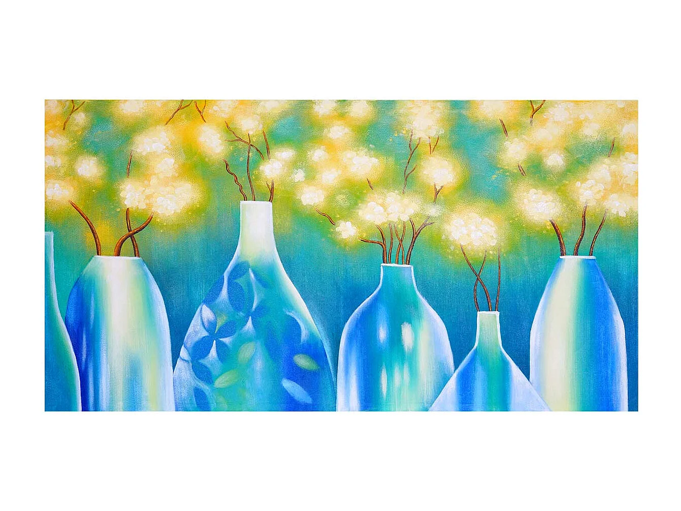 Ölgemälde Vasen handgemalt