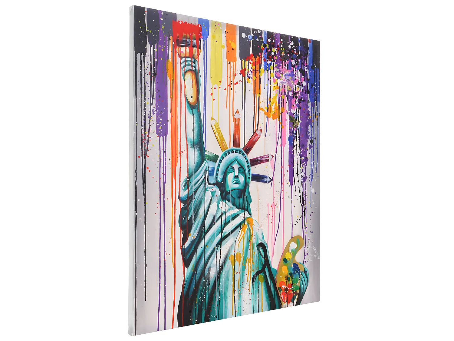 Peinture à l'huile Statue de la Liberté peinte à la main