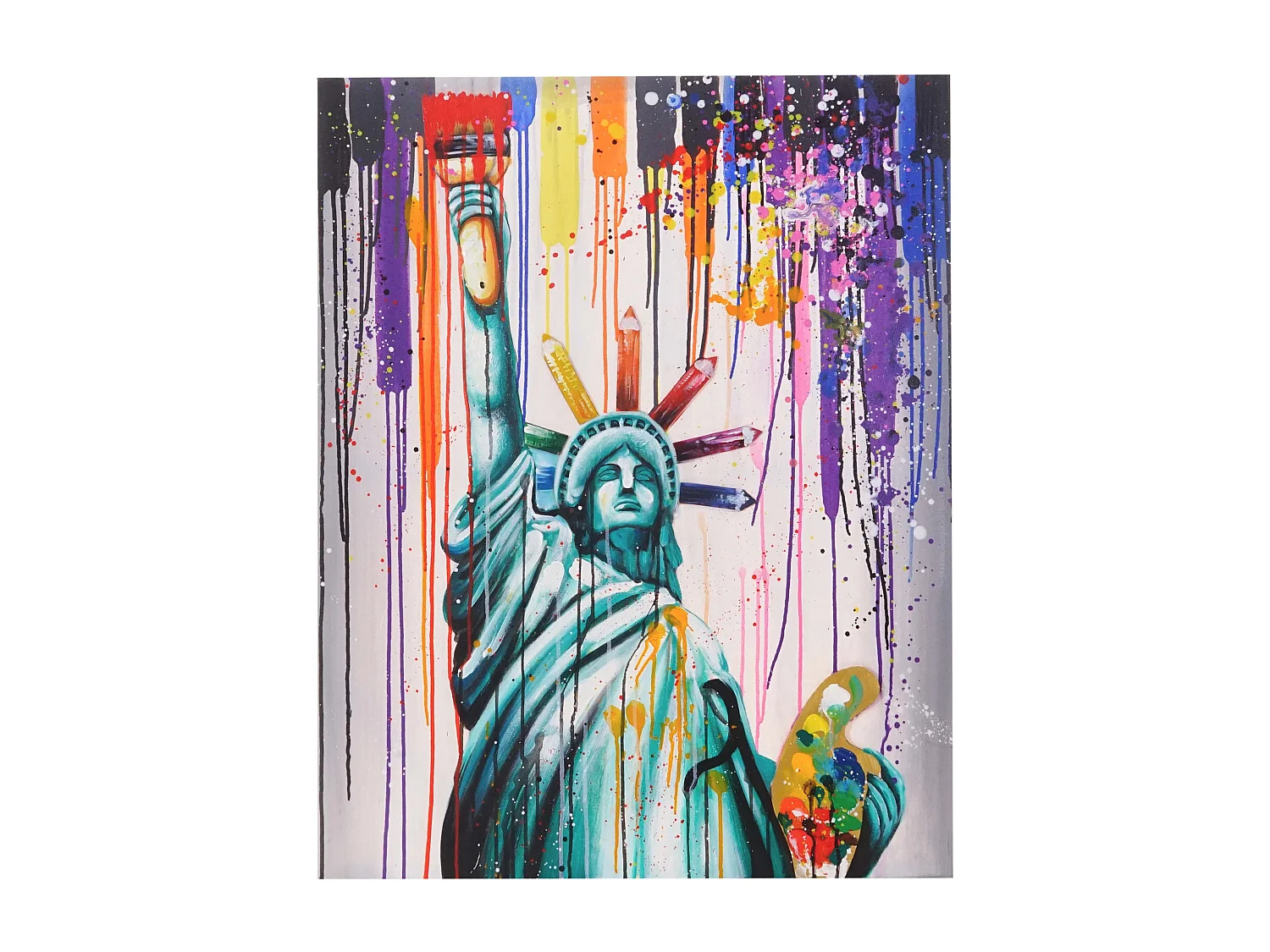 Ölgemälde Freiheitsstatue handgemalt