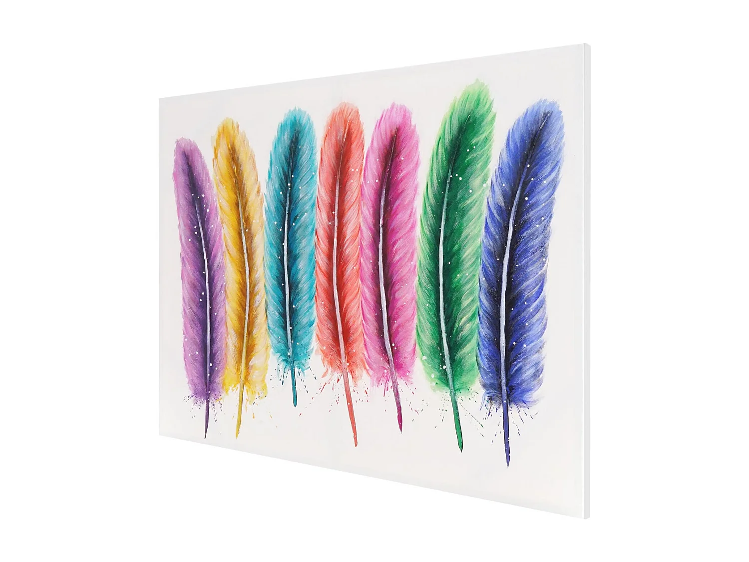 Ölgemälde Federn handgemalt