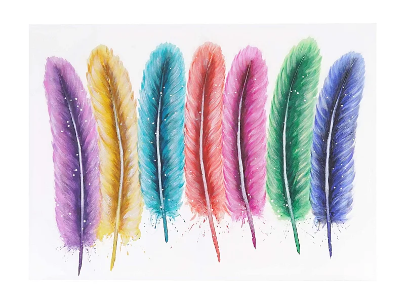 Ölgemälde Federn handgemalt