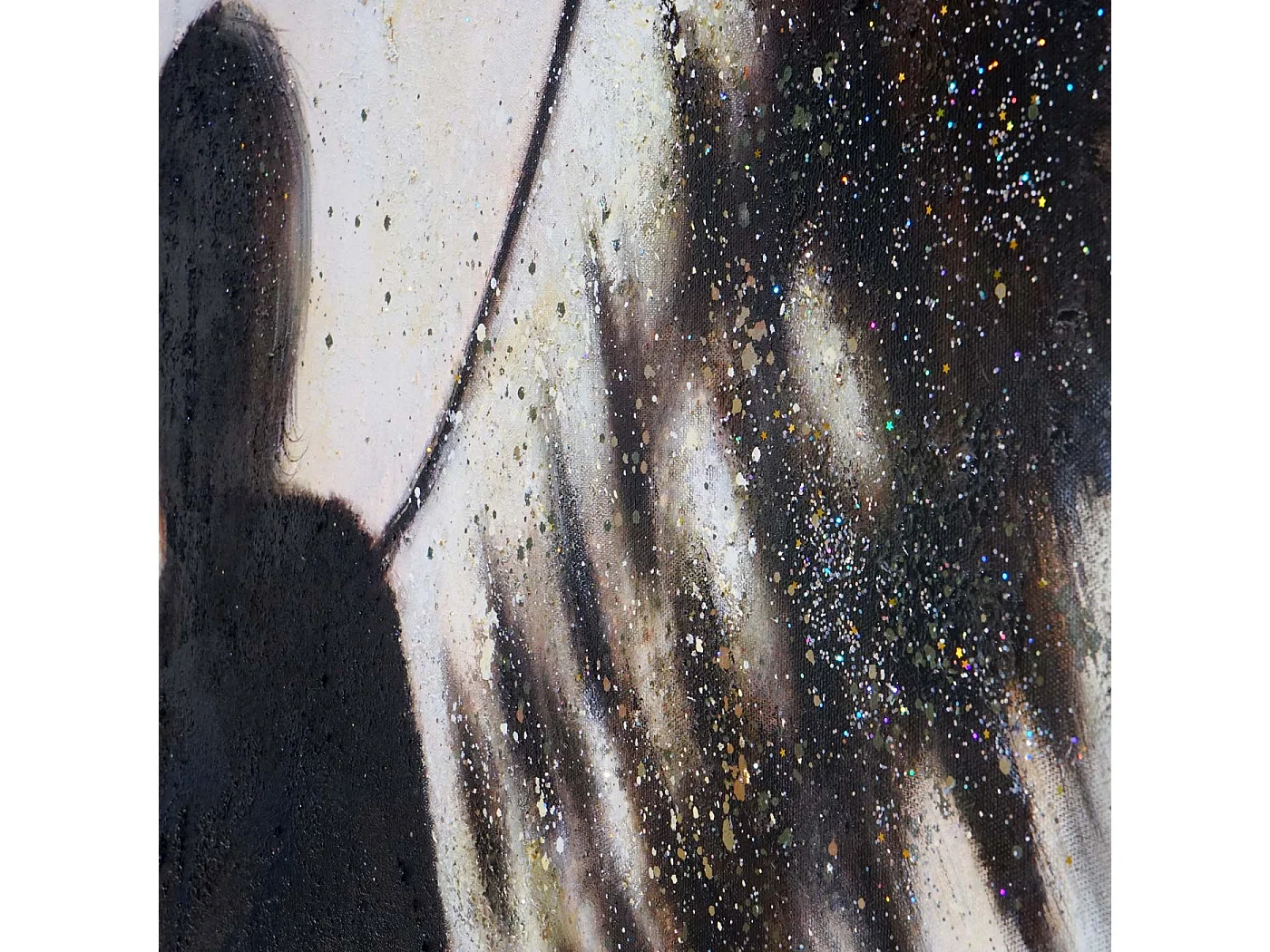 Óleo ángel pintado a mano