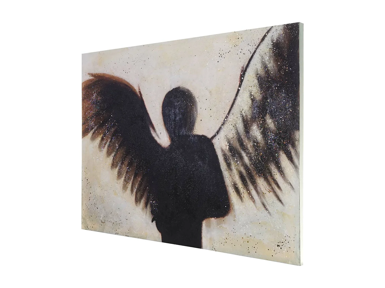 Óleo ángel pintado a mano