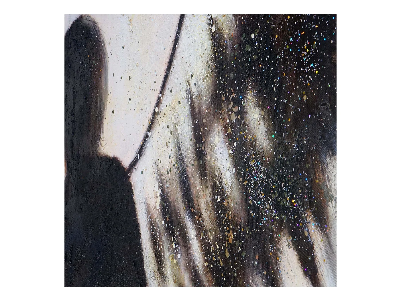 Peinture à l'huile réalisée à la main représentant un ange