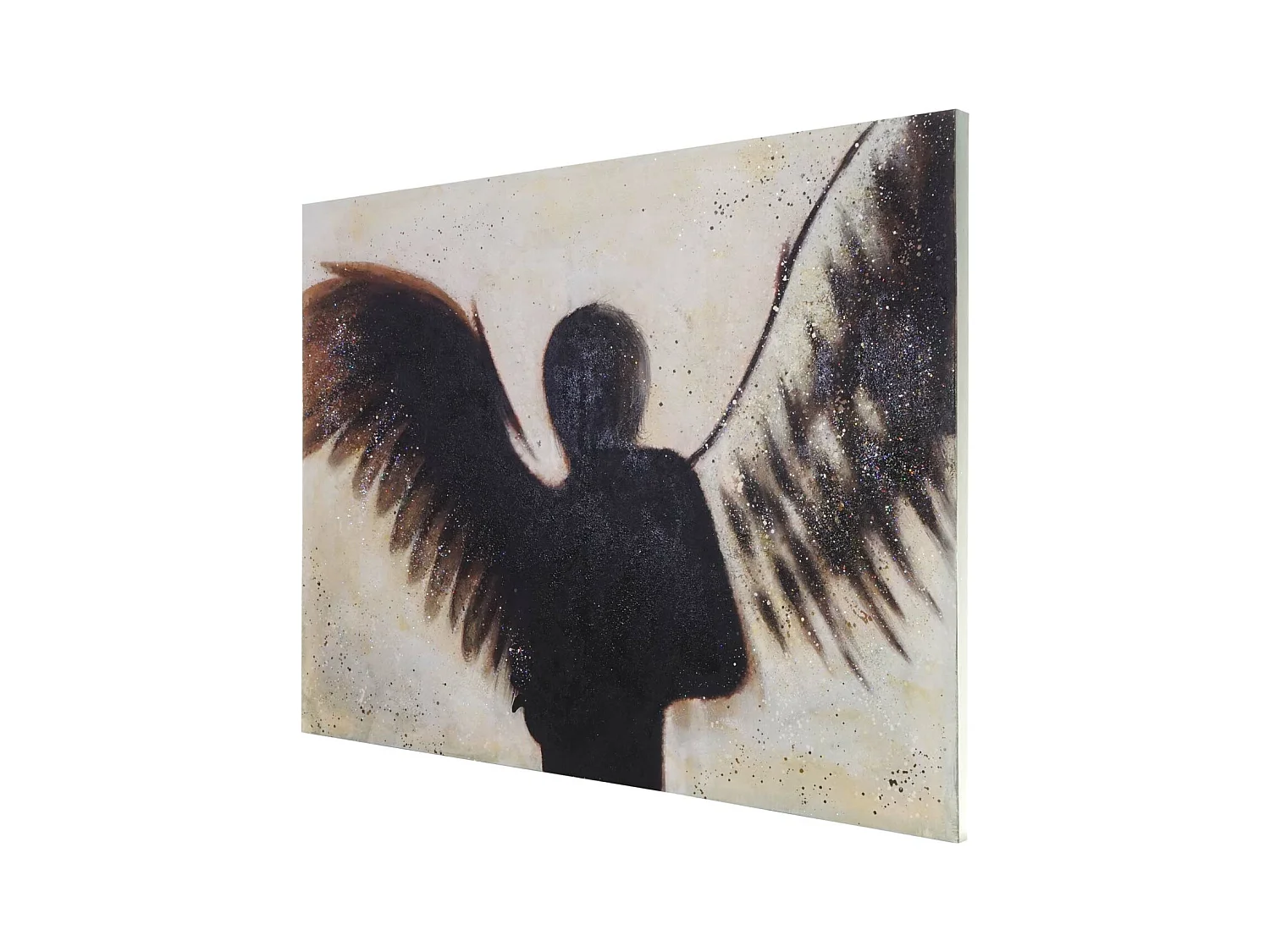 Peinture à l'huile réalisée à la main représentant un ange