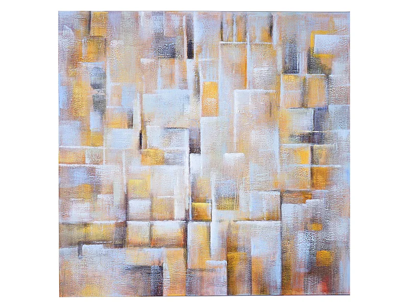 Pintura a óleo Cubos pintados à mão