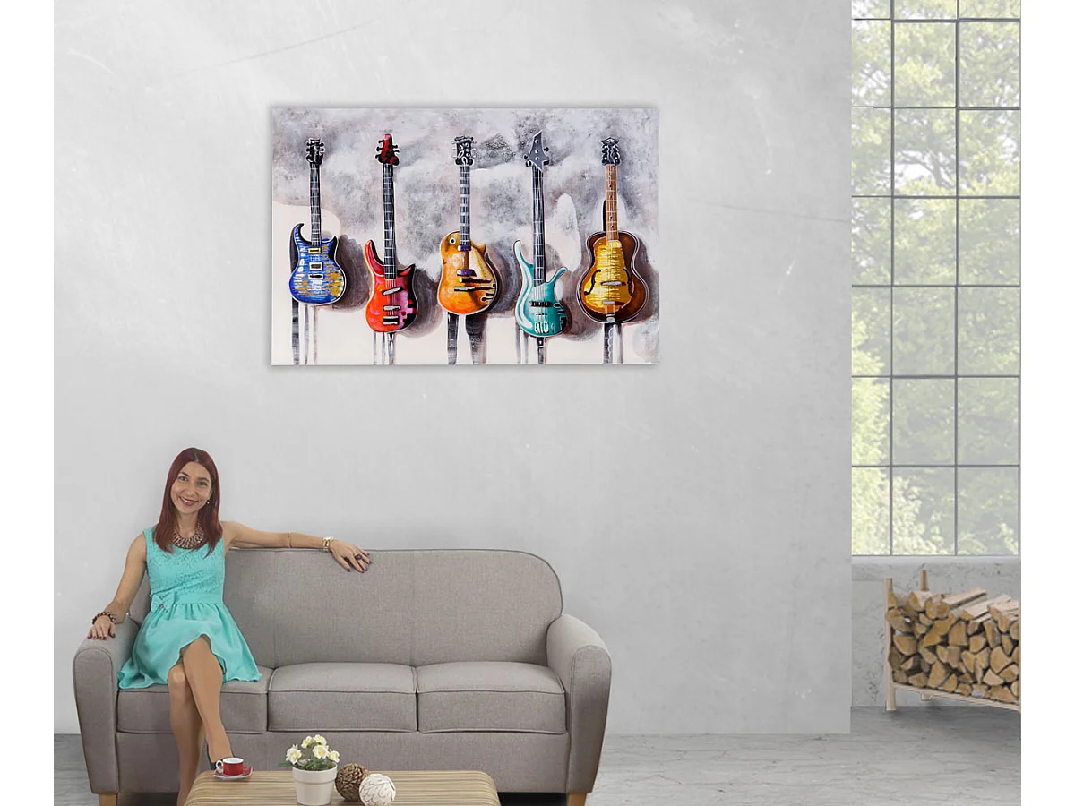 Ölgemälde Gitarren handgemalt