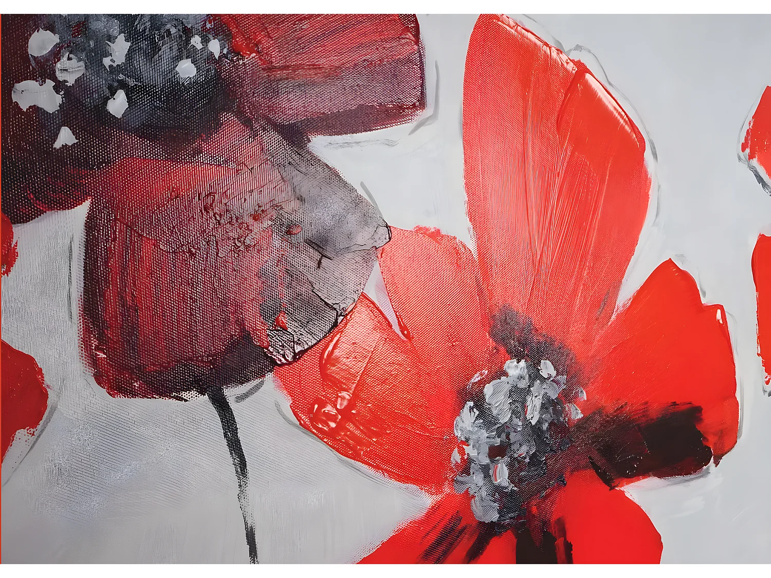 Ölgemälde Mohnblume handgemalt