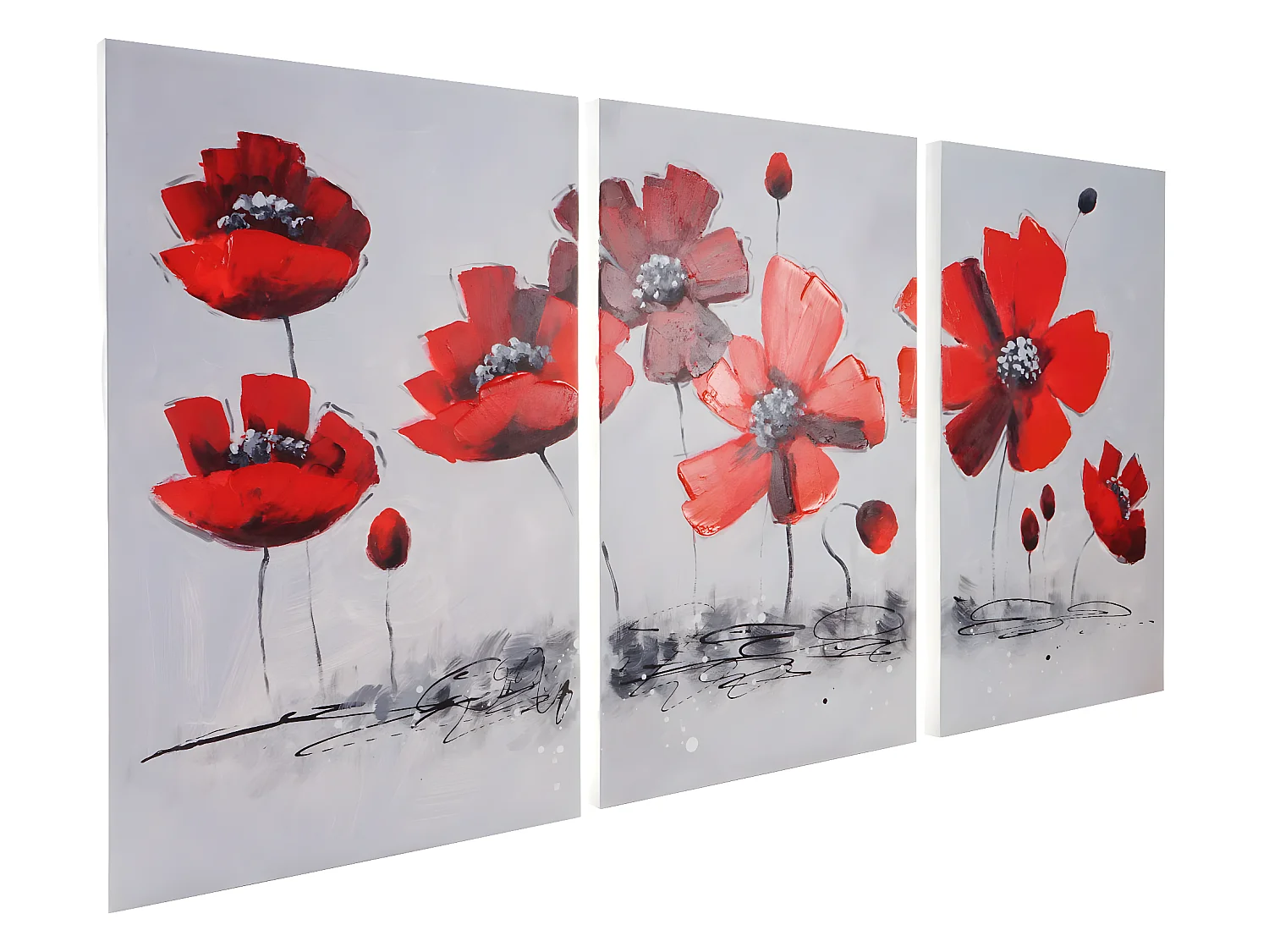 Ölgemälde Mohnblume handgemalt