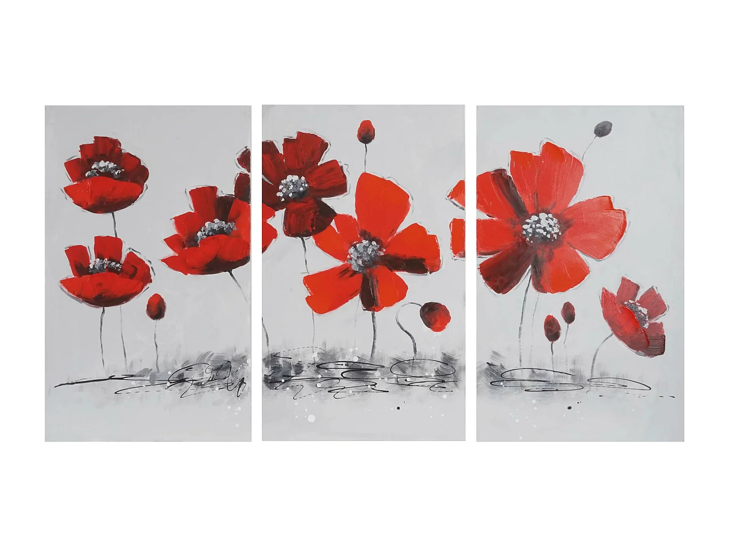 Ölgemälde Mohnblume handgemalt