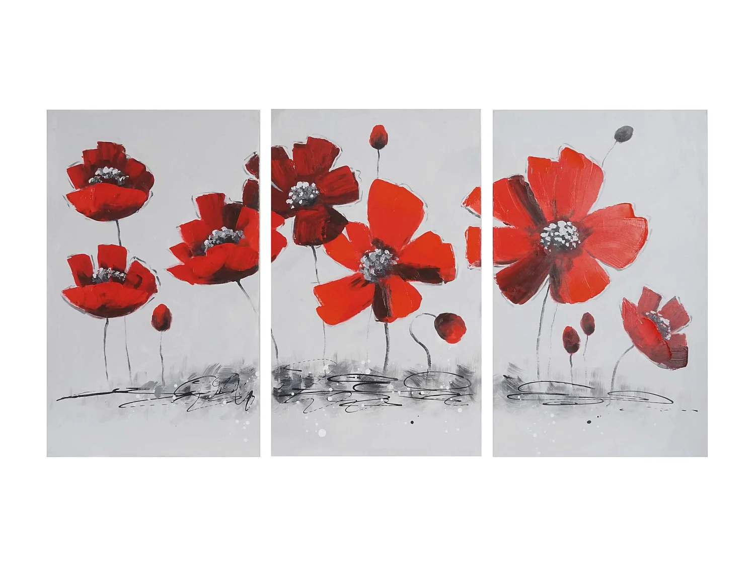 Ölgemälde Mohnblume handgemalt