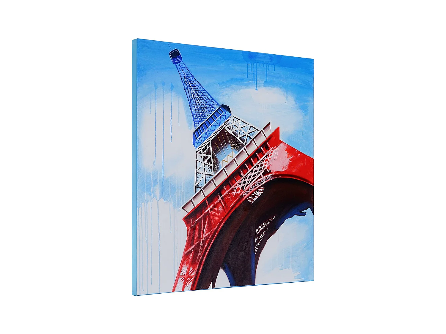 Olieverfschilderij Eiffeltoren, handgeschilderd