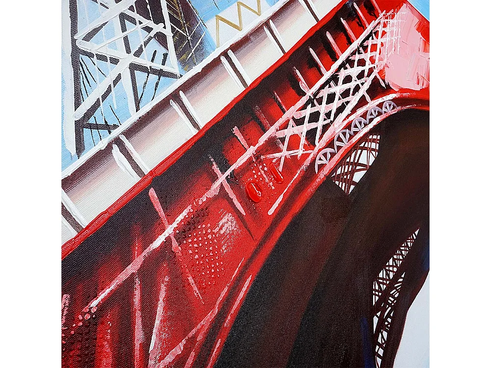 Ölgemälde Eiffelturm handgemalt