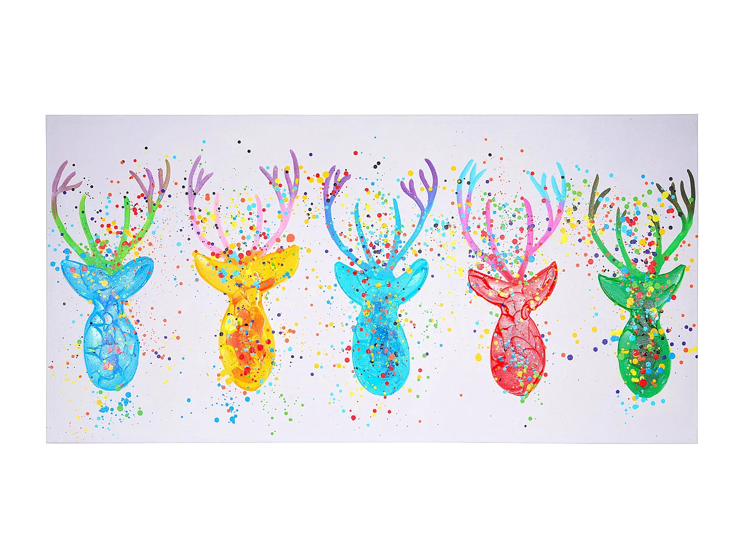 Pintura a óleo Veado II pintada à mão