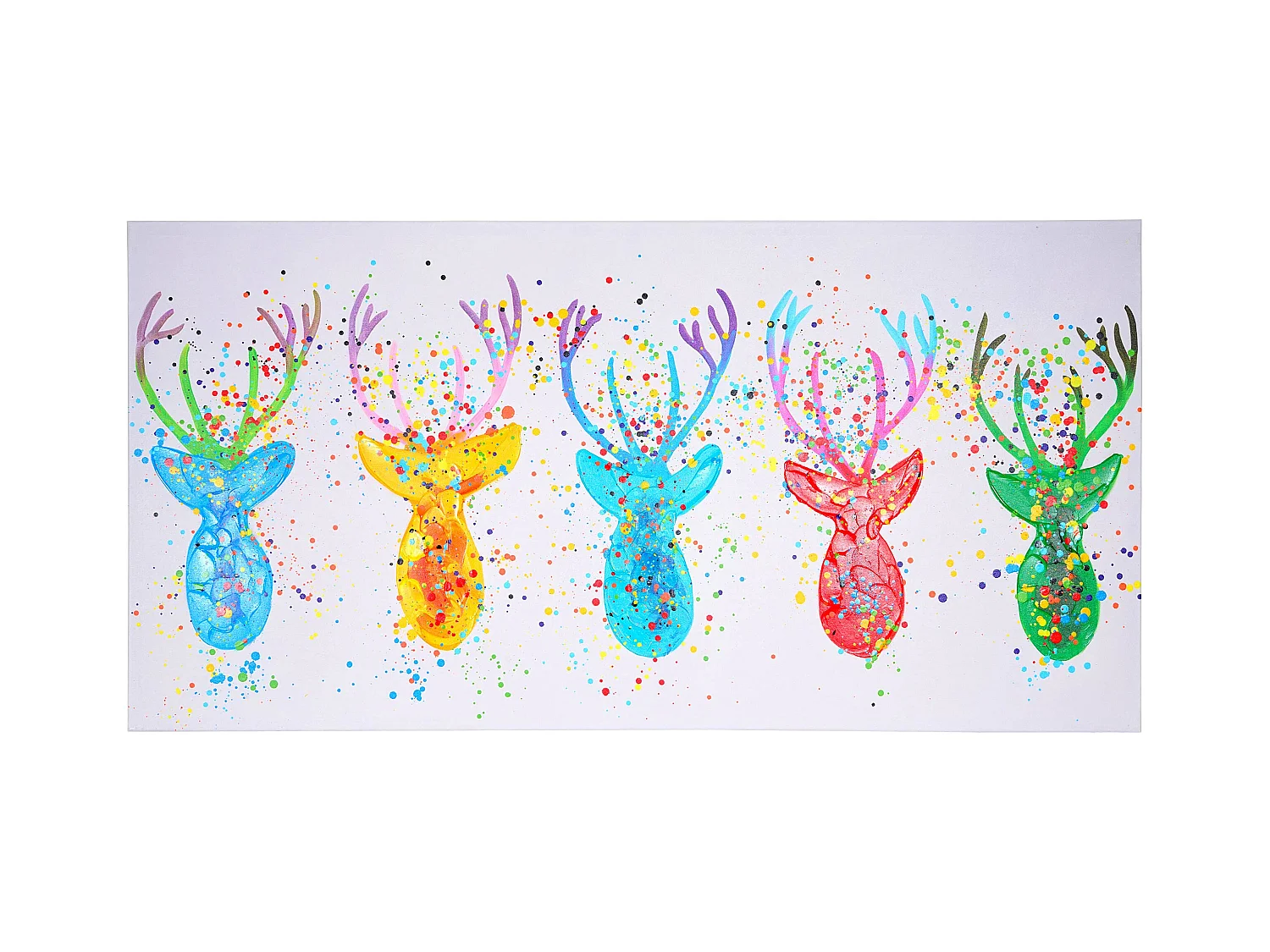 Peinture à l'huile Cerfs II peinte à la main