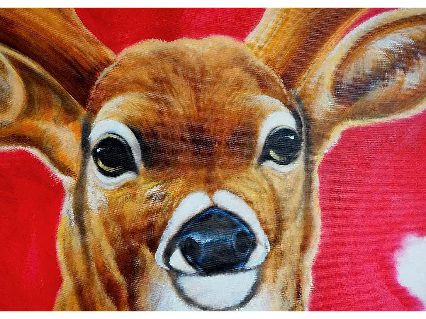 Ölgemälde Hirsch handgemalt