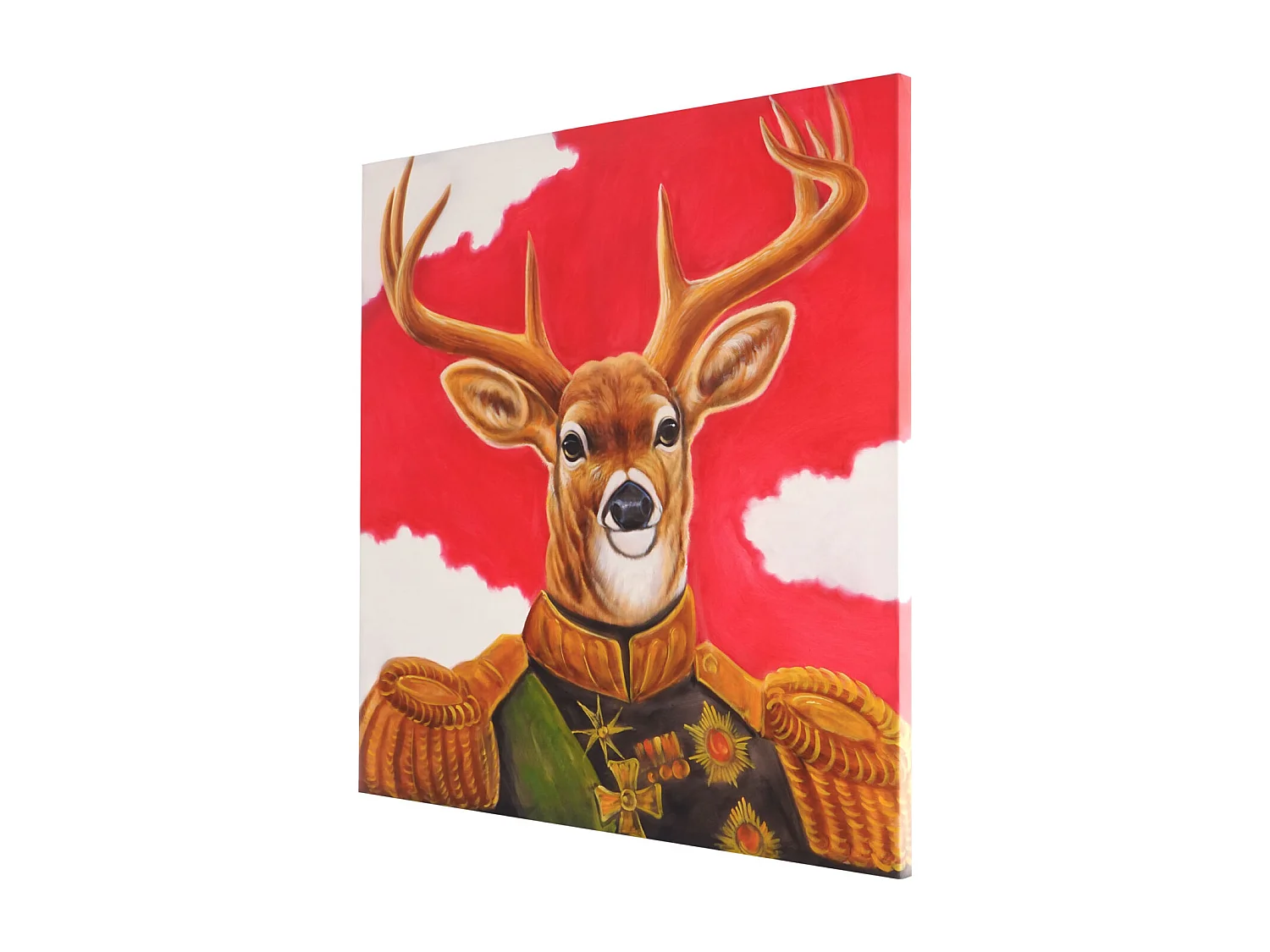 Ölgemälde Hirsch handgemalt